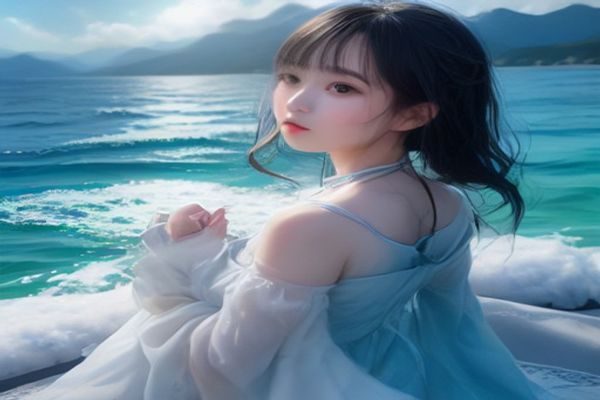 海滩阳光下比基尼美女被操主题专题封面，蓝天白云与金色沙滩构成度假感背景，画面色调明亮饱满